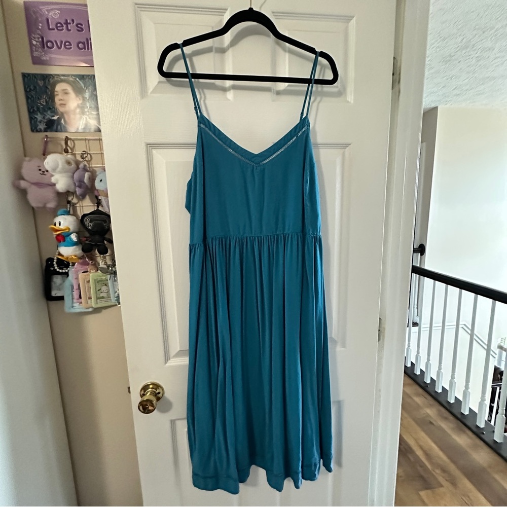 Old Navy Teal Midi Dress